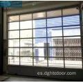 Puertas de garaje seccionales de vidrio de aluminio automático residencial